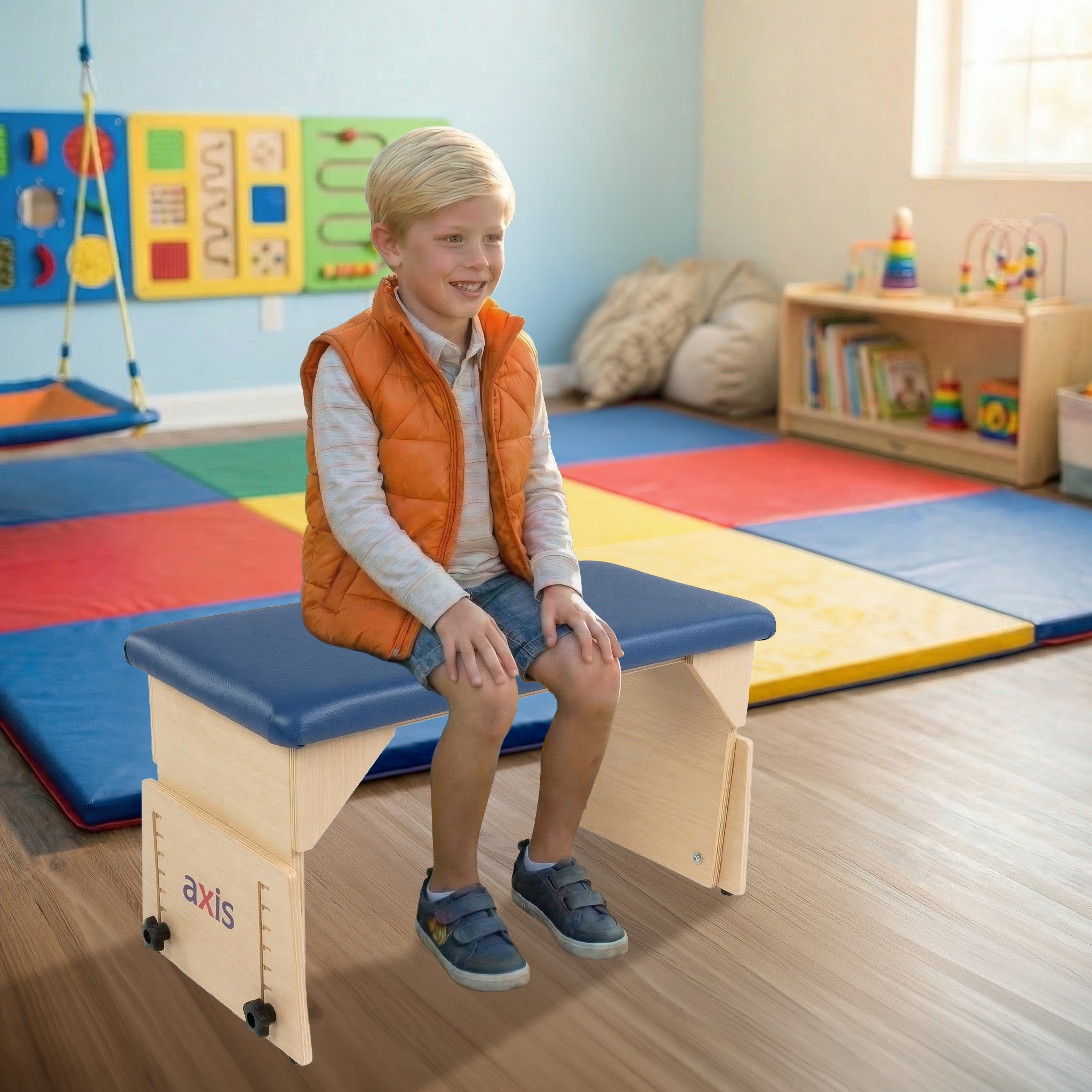 Circle Specialty Axis Pediatric Therapy Bench – Adjustable Seating & Positioning Support