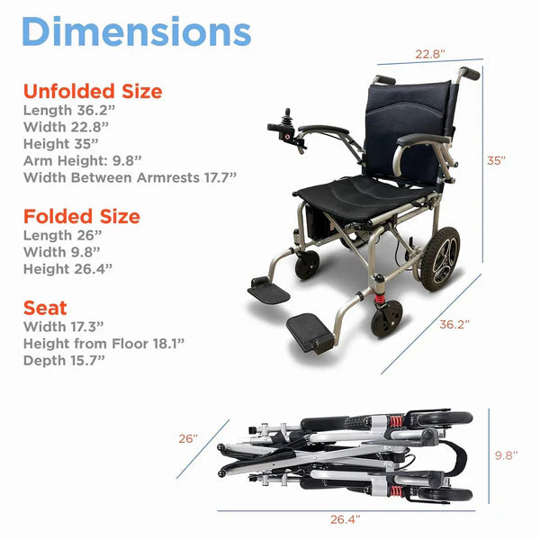 Journey Air Lightweight Folding Power Chair