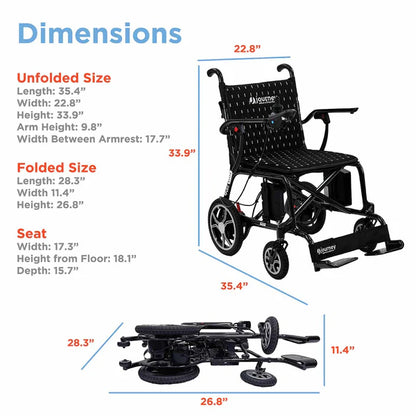 The Air Elite 2.0 Worlds Lightest Folding Power Chair by Journey