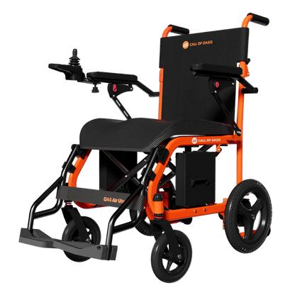 OAS Air Ultra Folding Electric Wheelchair – 36 lb Lightweight Travel Power Chair with Dual Battery