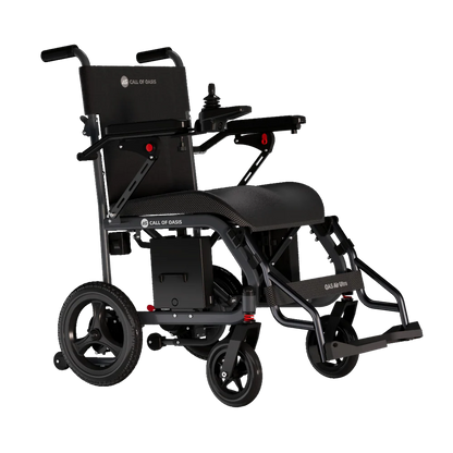 OAS Air Ultra Folding Electric Wheelchair – 36 lb Lightweight Travel Power Chair with Dual Battery