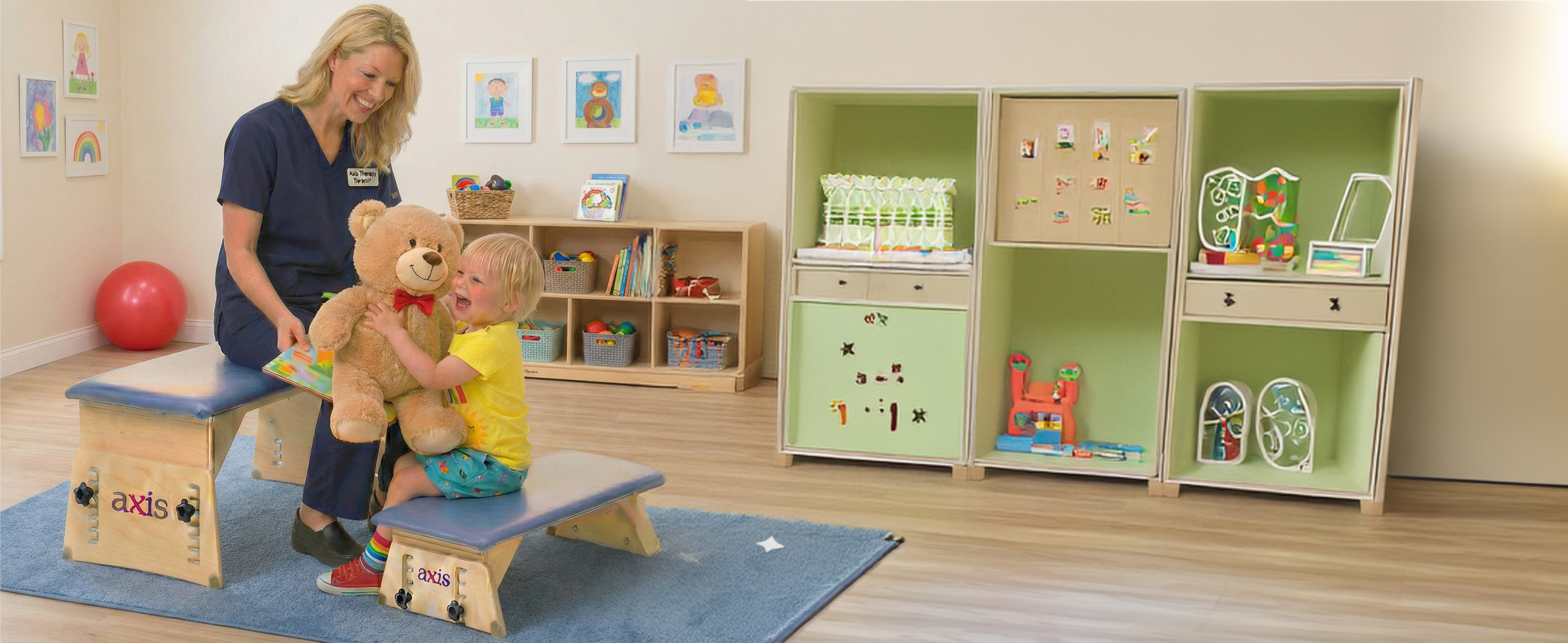 Circle Specialty Axis Pediatric Therapy Bench – Adjustable Seating & Positioning Support