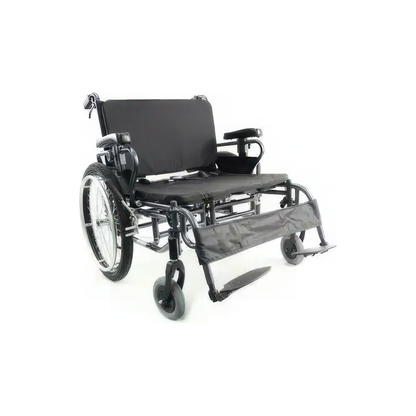 Karman KM-BT10 Adjustable Heavy Duty Wheelchair Diamond Black Frame