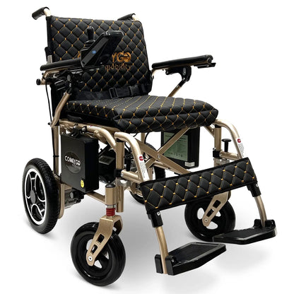 ComfyGO X-7 Electric Wheelchair – 40 lb Ultra Lightweight Folding Power Chair (Dual Battery)