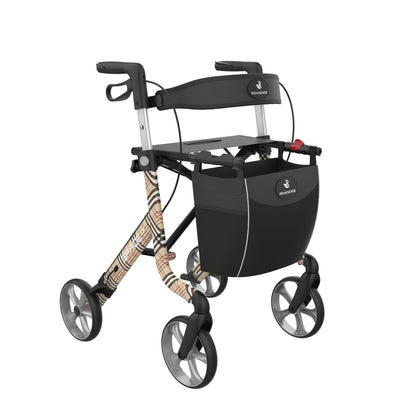 Unique SPARK Art Line Designer Rollator – Ultra-Lightweight Foldable Walker with Seat by Rehasense