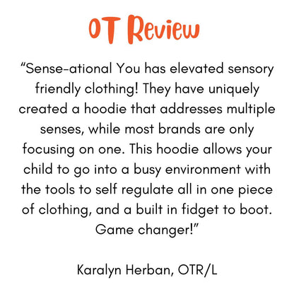QuietSense™ Sound Reducing Sensory Hoodie by Sense-ational You – Sensory Friendly Hoodie with Eye Mask & Adaptive Features