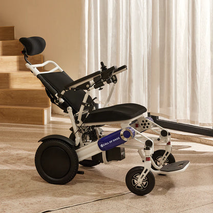 OAS Cruise Pro Folding Electric Wheelchair – Reclining 350 lb Travel Power Chair