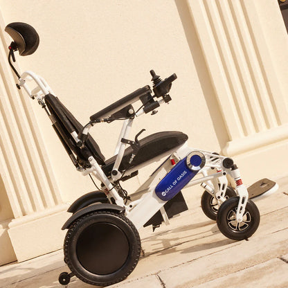 OAS Cruise Pro Folding Electric Wheelchair – Reclining 350 lb Travel Power Chair