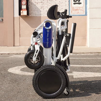 OAS Cruise Pro Folding Electric Wheelchair – Reclining 350 lb Travel Power Chair