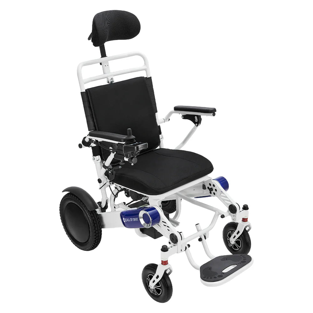 OAS Cruise Pro Folding Electric Wheelchair – Reclining 350 lb Travel Power Chair