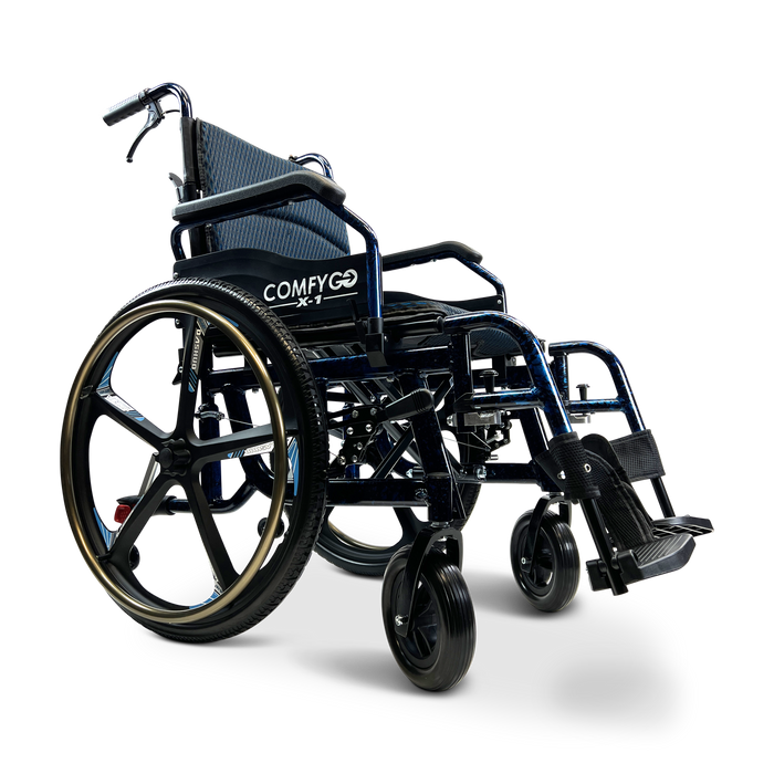 X-1 SE ComfyGO Lightweight Manual Wheelchair with Quick-Detach Wheels