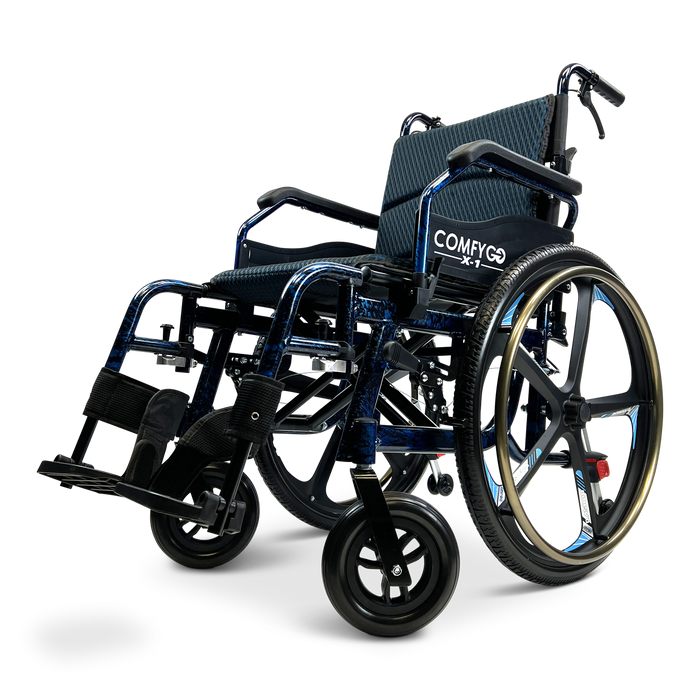 X-1 SE ComfyGO Lightweight Manual Wheelchair with Quick-Detach Wheels