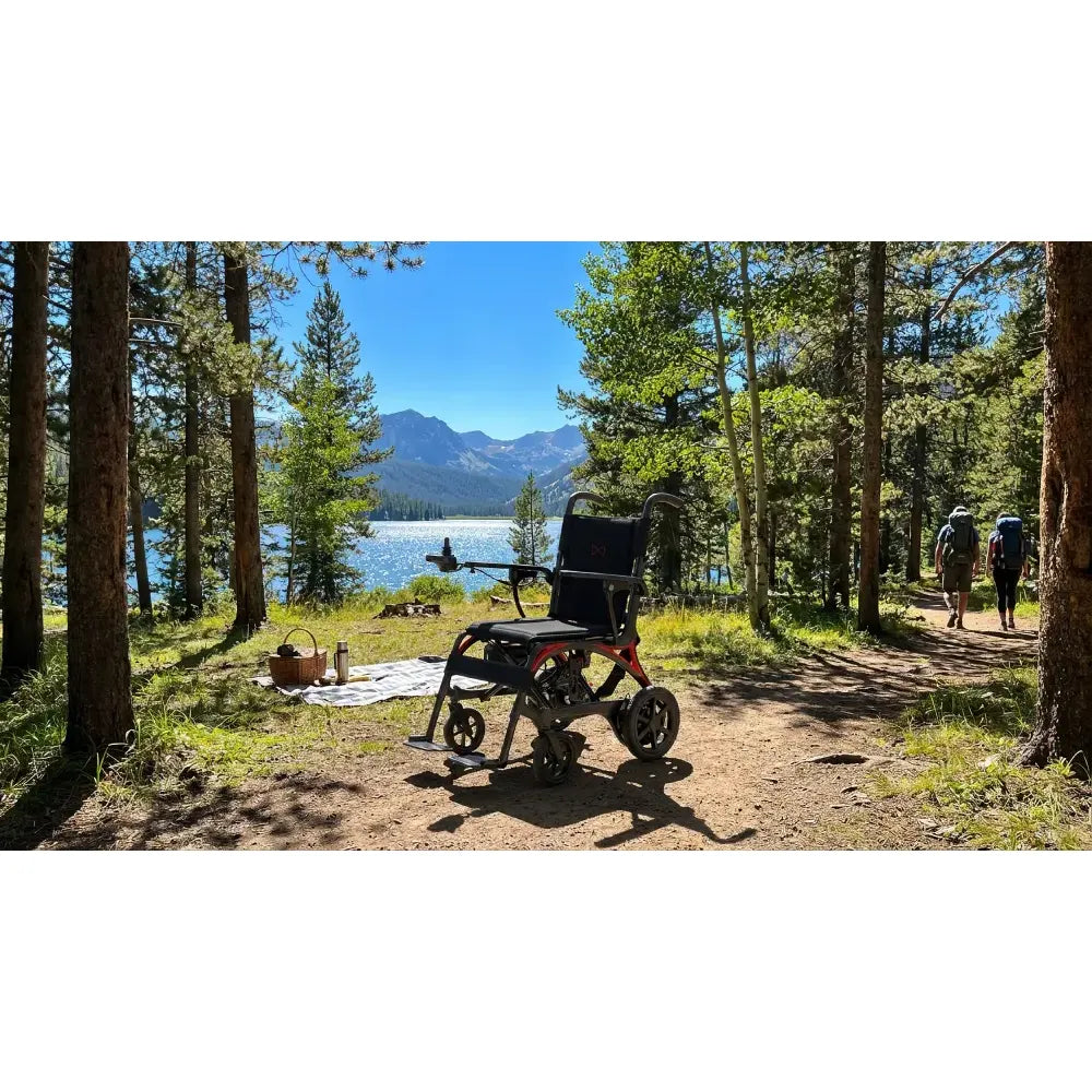 Ezi Fold Carbon Folding Electric Wheelchair – 28 lb Carbon Fiber Travel Power Chair