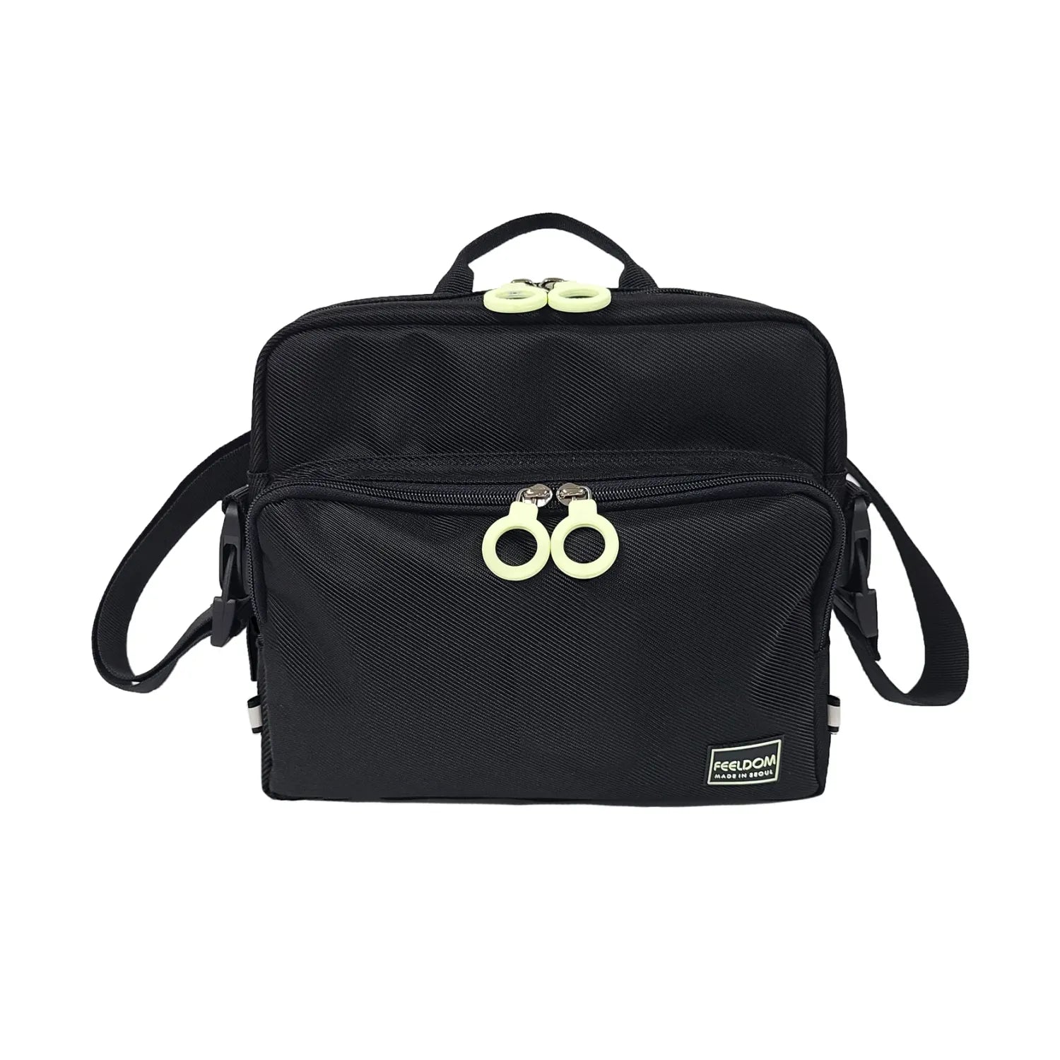FEELDOM MODU-Satchel adaptive mobility bag featuring large easy-grip zipper rings and wheelchair attachment compatibility