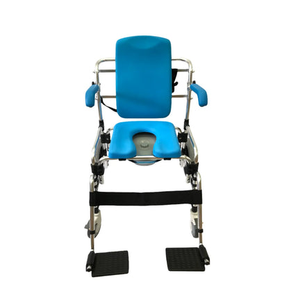 Baltic™ Professional Transporter Shower/Commode Chair with 14” Rear Wheels – Platinum Health