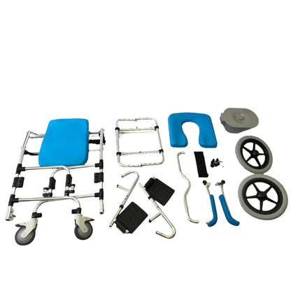 Baltic™ Professional Transporter Shower/Commode Chair with 14” Rear Wheels – Platinum Health