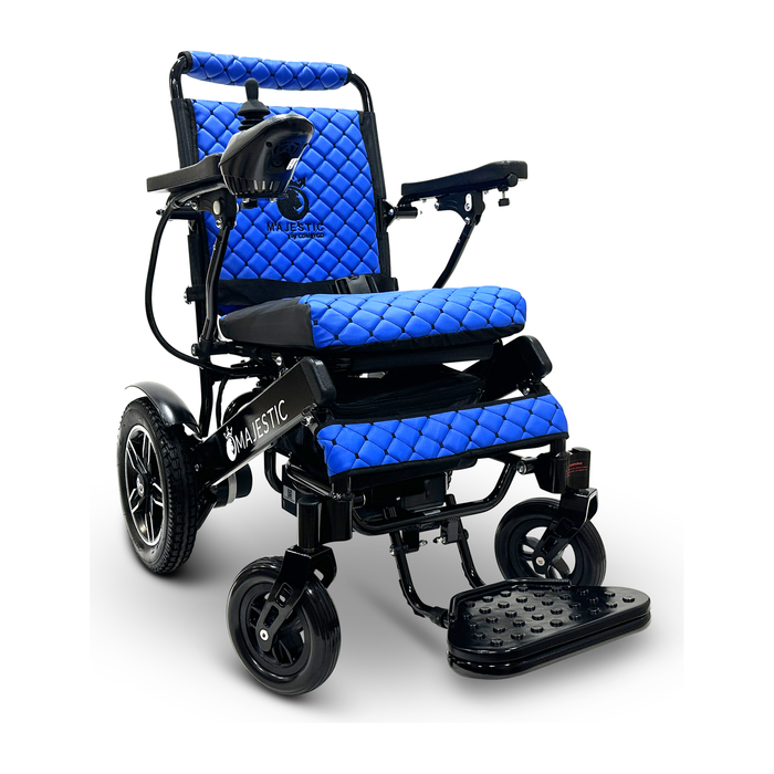 Experience freedom with the MAJESTIC IQ-8000 Remote Controlled Lightweight Electric Wheelchair, designed for smooth mobility.