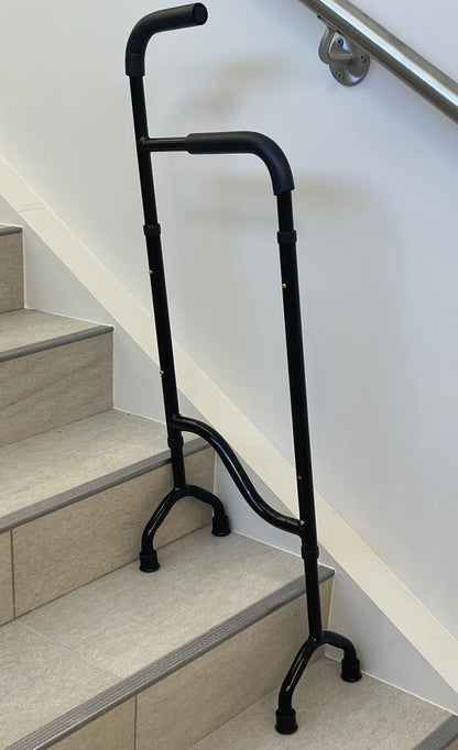 Rock Steady Cane Stair Assist Cane – Adjustable Lightweight Stair Support Cane