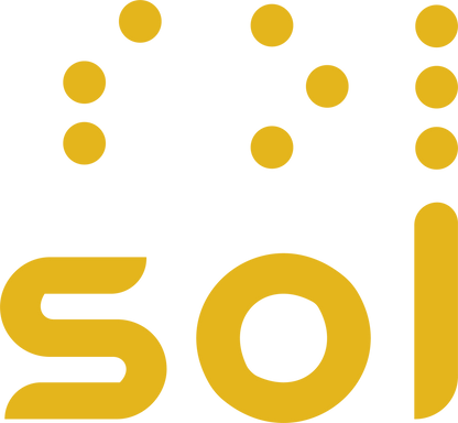 Sol wheelchair safety light logo by Innovative Independence.