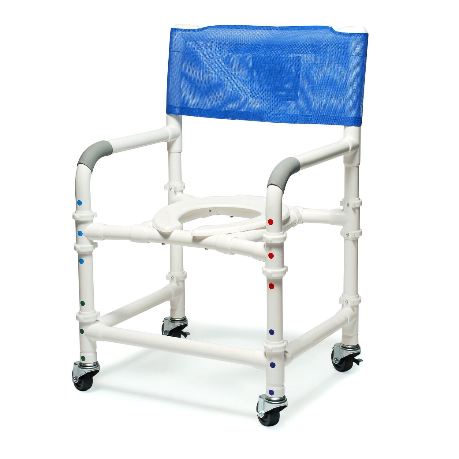 PVC Knockdown Shower Chair with Three Color Options