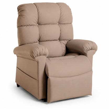 Journey Perfect Sleep Chair in Saddle MiraLux upholstery featuring plush cushioning and power lift assistance