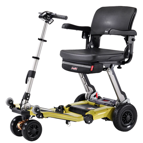 Free Add Ons with Purchase of Luggie Super Plus 3 Folding Mobility Scooter by FreeRider – Heavy-Duty Travel Scooter with Suspension & 360 lb Capacity