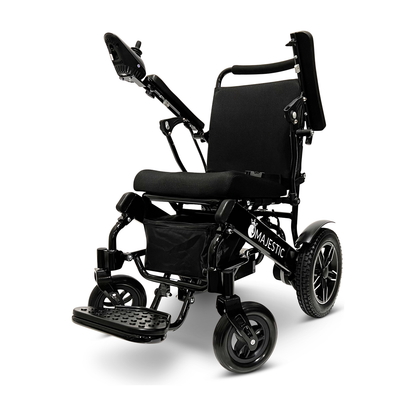 Discover freedom with the MAJESTIC IQ-8000 Remote Controlled Lightweight Electric Wheelchair, designed for easy mobility.
