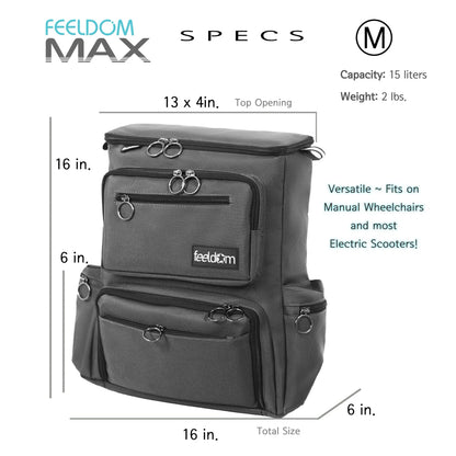 MAX Deluxe MEDIUM Wheelchair Backpack