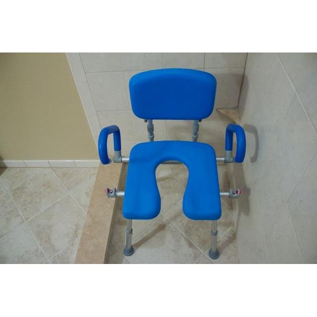 UltraCommode™ Foldable Shower Commode Chair – Portable 3-in-1 Design with Padded Seat