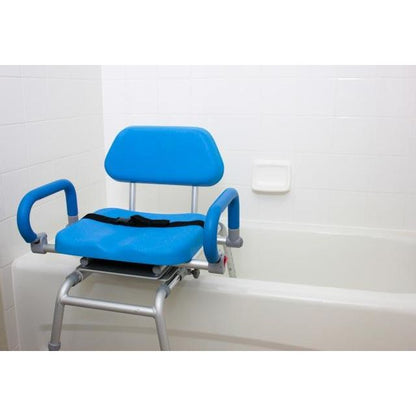 The Original Carousel Sliding Transfer Shower Bath Bench with Swivel Seat