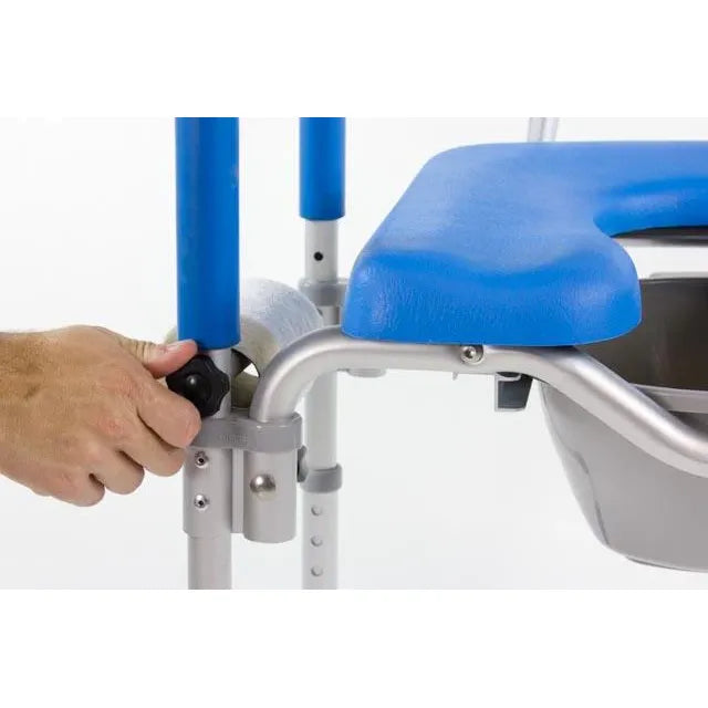 Dignity Commode, MEDICAL-GRADE Aluminum, COMMERCIAL-GRADE Construction