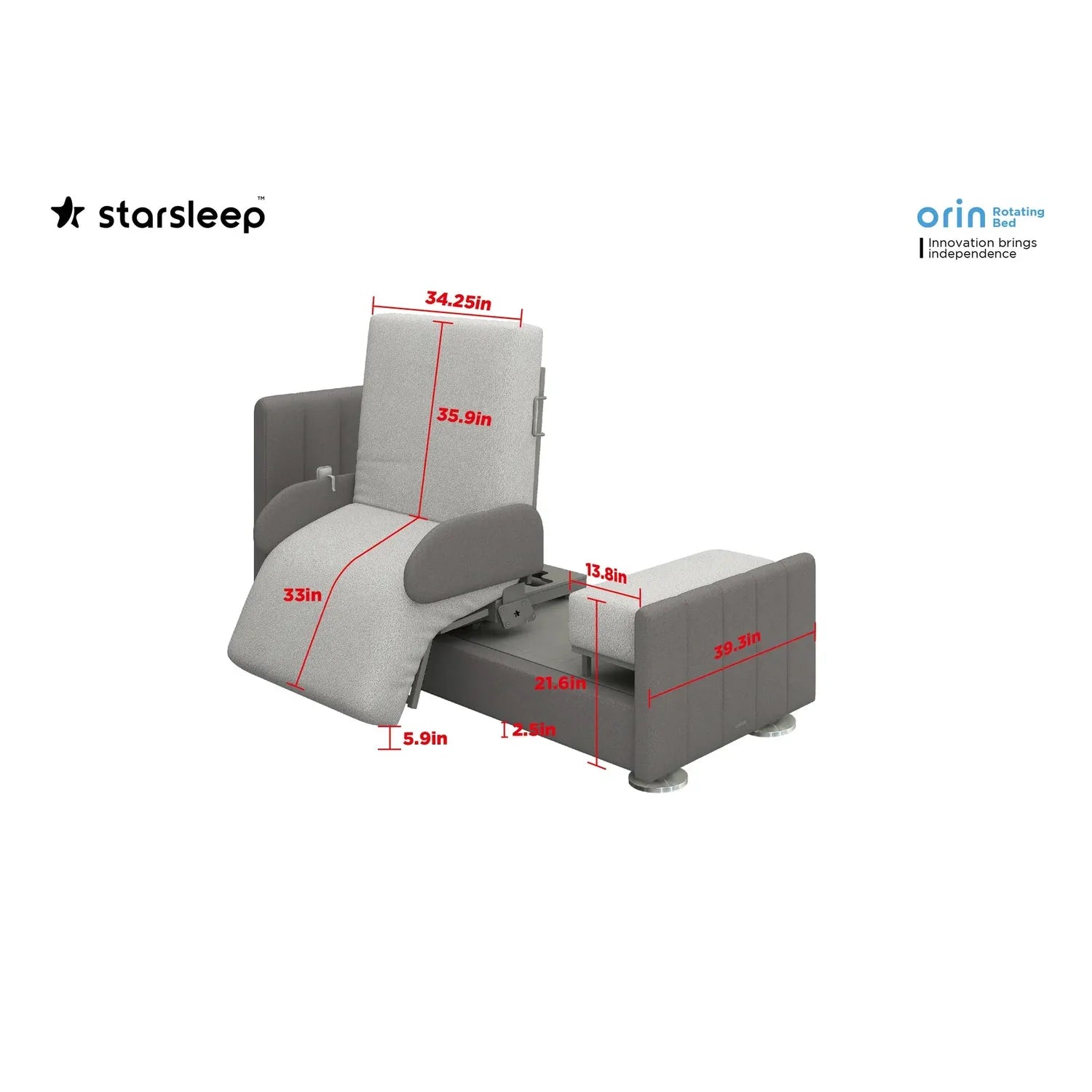 Orin Rotation Bed-Back in Stock