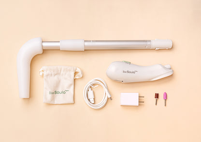 Soulo Nail Trimmer – Long Reach Electric Toenail File with Adjustable Extension Arm