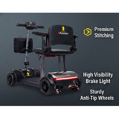 Forcemech PathMate Power Travel Scooter – Ultra-Compact Folding Mobility Scooter with FAA-Approved Battery
