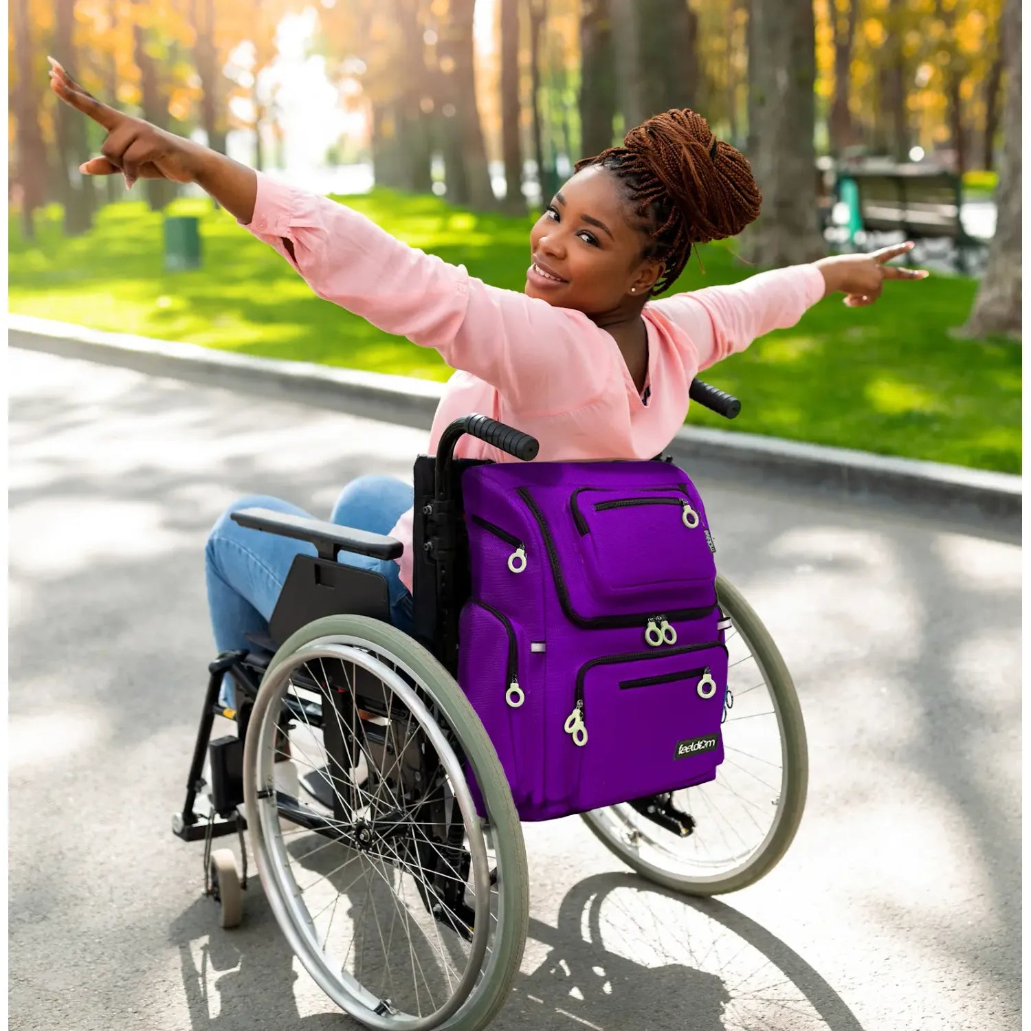 STAR / FT - Feeding Tube-Compatible Deluxe Wheelchair Bag