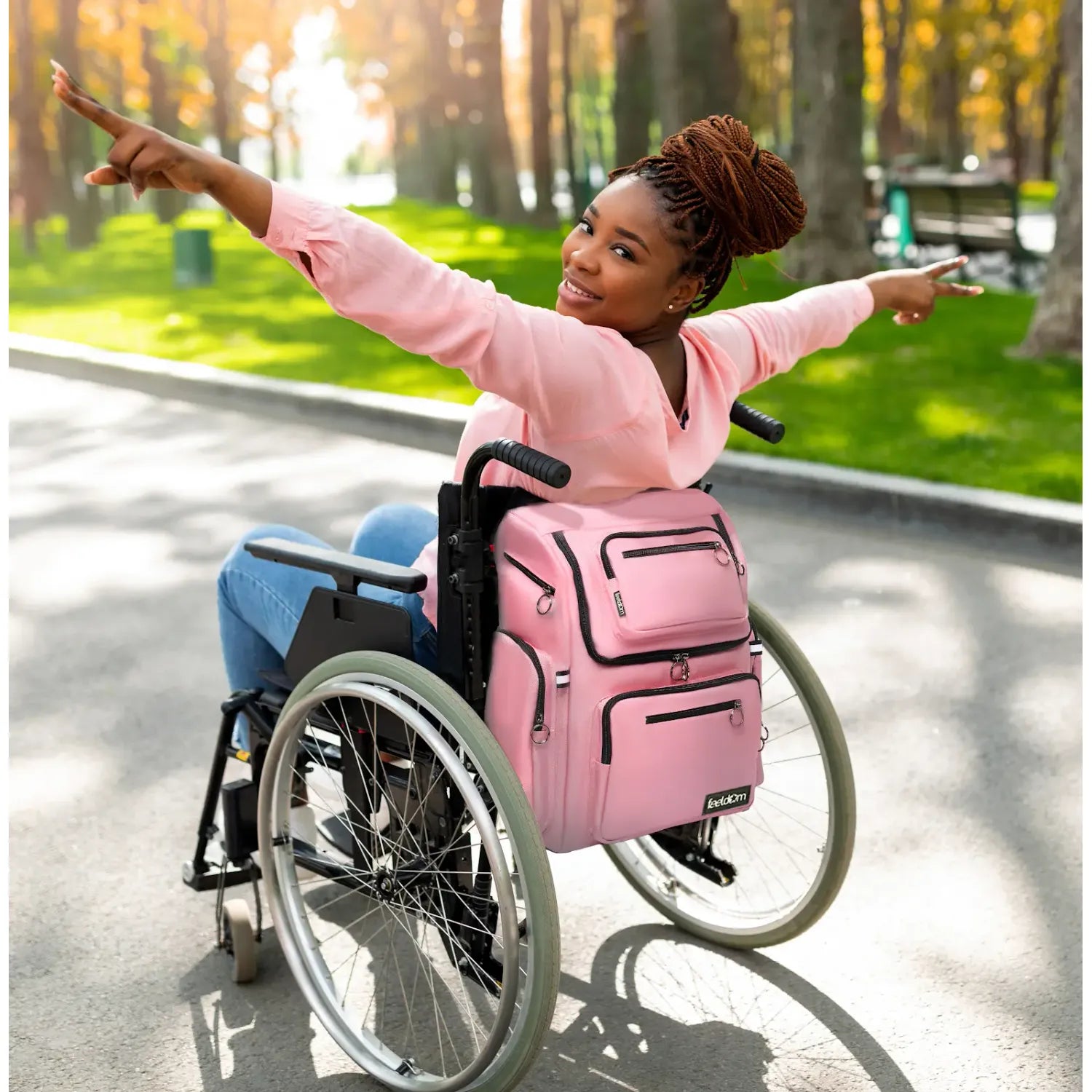 STAR / FT - Feeding Tube-Compatible Deluxe Wheelchair Bag