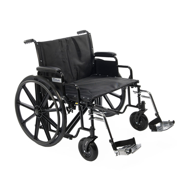 Titus Bariatric Wheelchair With Swing Away Footrest