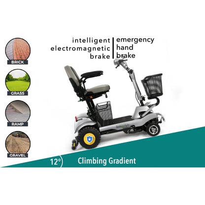 Quingo Flyte Mobility Scooter with MK2 Self Loading Ramp by ComfyGo