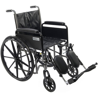 Reinforced steel axle frame and heavy-duty wheel support system on bariatric wheelchair engineered for long-term durability and high-capacity manual mobility use.