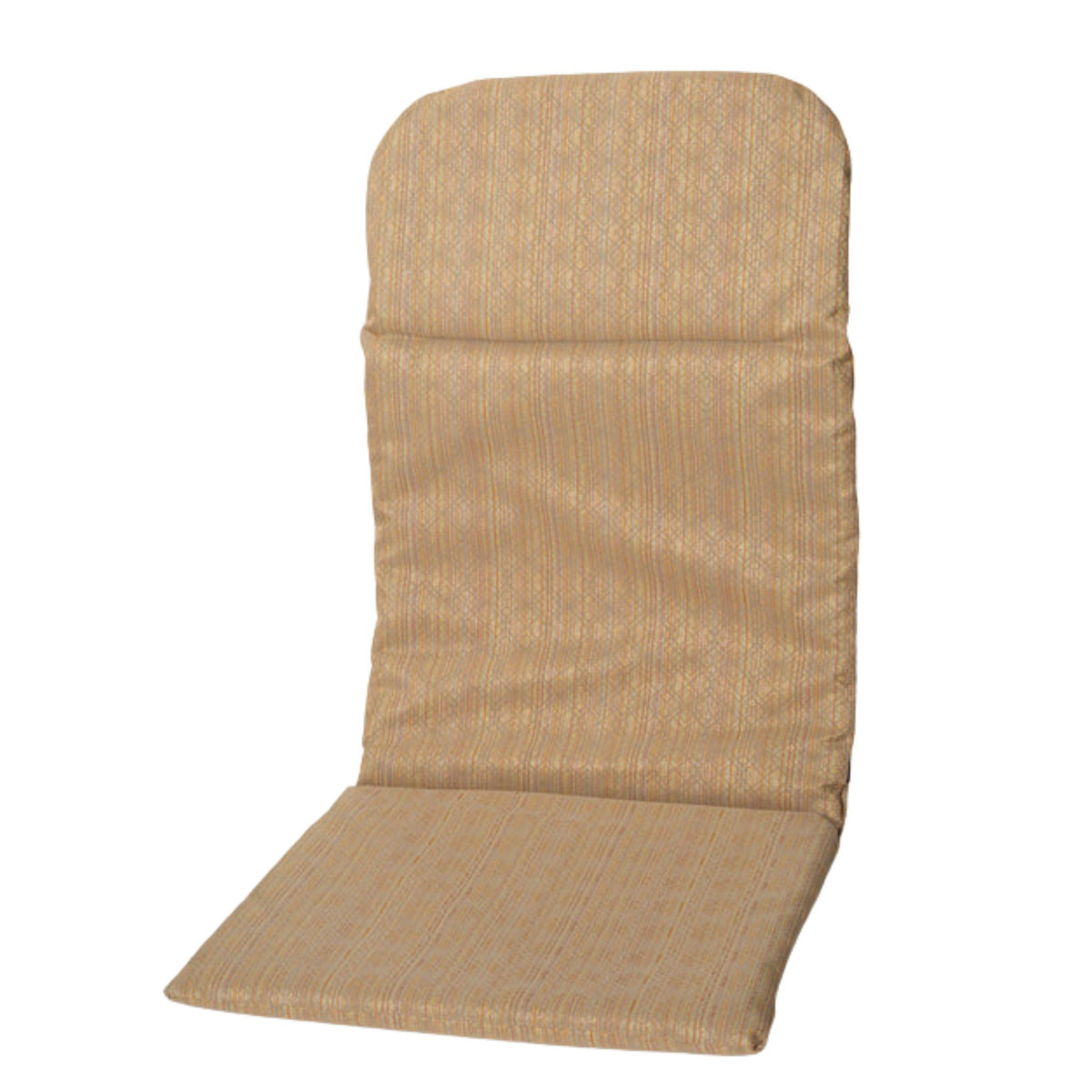Rock 'N Go padded seat and back cushion in golden Lattice Crypton fabric, shown on its own