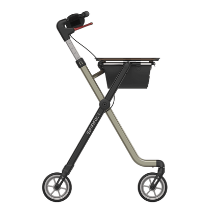 Rehasense SPARK Indoor Rollator – Ultra-Lightweight Folding Walker with Tray