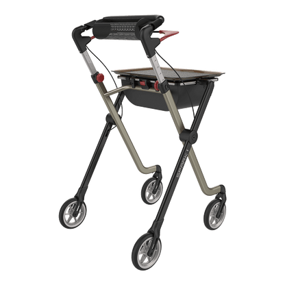 Rehasense SPARK Indoor Rollator – Ultra-Lightweight Folding Walker with Tray