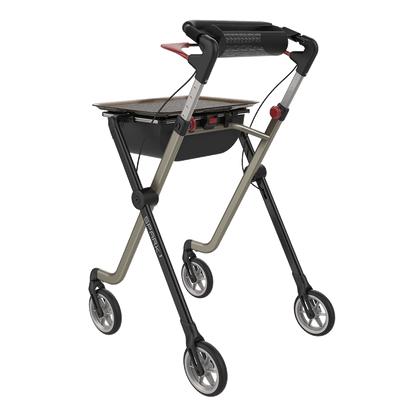 Rehasense SPARK Indoor Rollator – Ultra-Lightweight Folding Walker with Tray