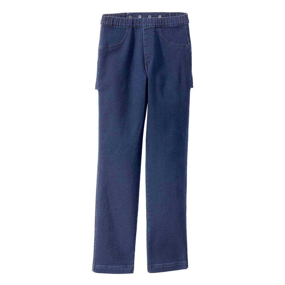 Women's Soft Knit Open Back Jeans