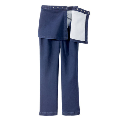 Women's Soft Knit Open Back Jeans