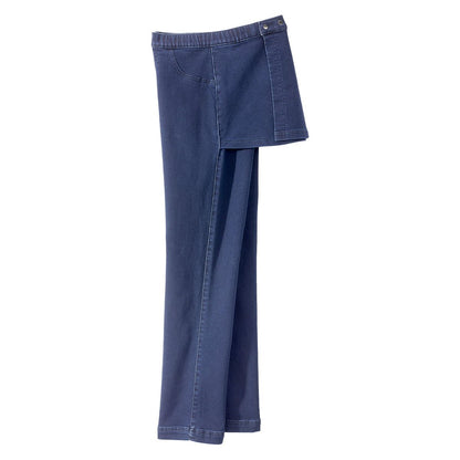 Women's Soft Knit Open Back Jeans