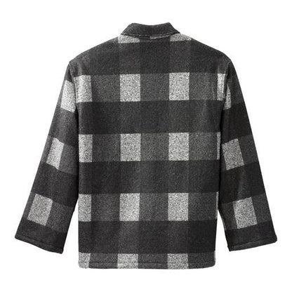 Men's Magnetic Closure Sherpa Lined Shirt Jacket