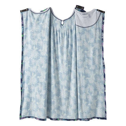 Open Back Knit Nightgown with Lace Trim