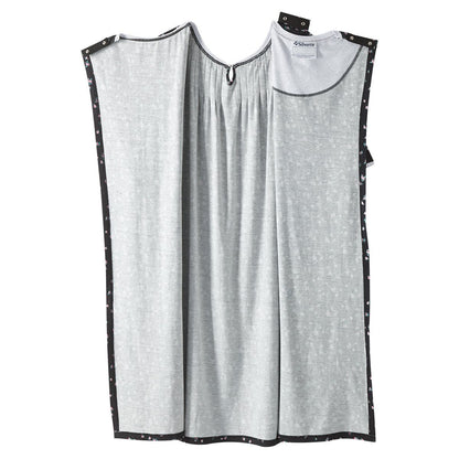 Open Back Knit Nightgown with Lace Trim