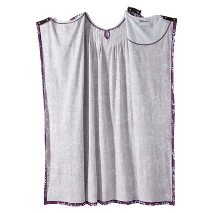 Open Back Knit Nightgown with Lace Trim